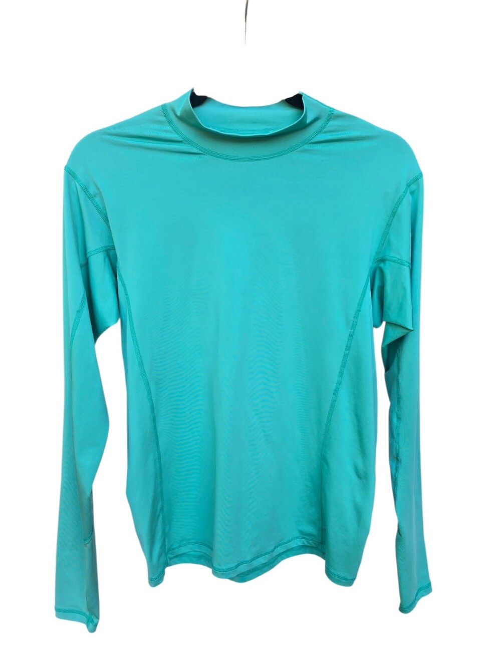 Patagonia Women's Baselayer XL Mock Neck Pullover RUNS SMALL!!! Teal Green Vinta